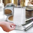 thumbnail image 4 of Transparent Simplicity Cotton Pad Box Plastic Dressing Table Cotton Pad Dispenser for Bedroom, 4 of 8