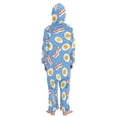thumbnail image 3 of Bacon and Eggs Pattern One Piece Pajamas Soft Jumpsuit Cozy Sleep and Play Romper Zipper and Pockets 13Y-14Y, 3 of 8