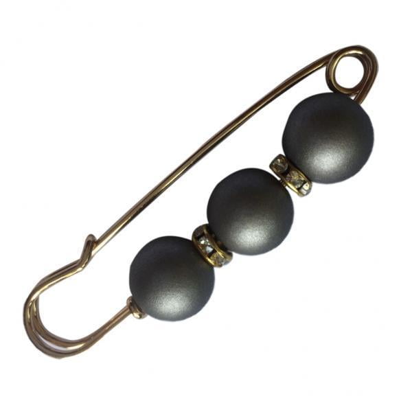 2x Perlas de ABS Vestido de Broche de Perlas Simuladas Espaciadoras de de Imitación Perno de Seguridad Zulema Broche de seguridad