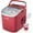 Red, variant on Countertop Ice Maker Machine with Handle, 26lbs Per Day, 9 Ice Cubes Ready in 6 Mins, Auto-Cleaning Portable Ice Maker with Basket and Scoop, for Home/Kitchen/Camping/RV (Red)