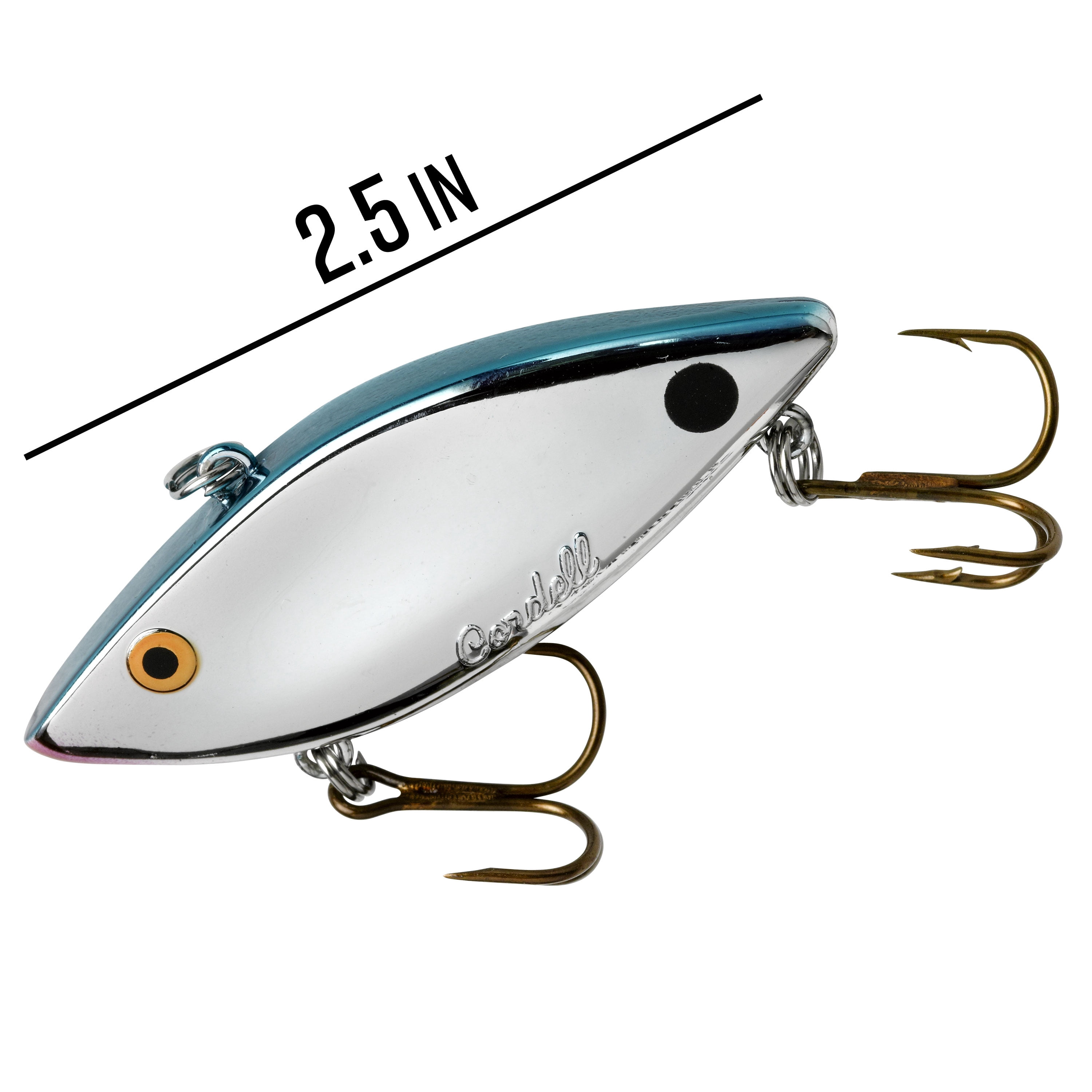 Cotton Cordell Super Spot Hard Baits 2 1/2 In. Chrome Blue, Fishing Lure