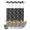 Black, variant on No Hook Shower Curtain, Black Plaid Pumpkins Fall Shower Curtains for Bathroom with See Through Top Window, Thanksgiving Botanical Farmhouse Waterproof & Washable Bath Curtain Stand Up Stall 36"x72"