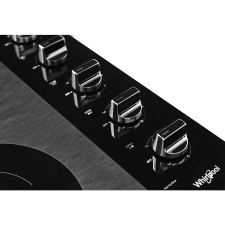Whirlpool - 30" Electric Cooktop - Black