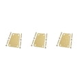 thumbnail image 1 of QualitChoice Electric Guitar Neck Plate Solid Color Replace Component Metal Guitars Board Music Instrument Accessory with Screws Golden 3Set, 1 of 6
