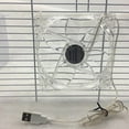 thumbnail image 6 of FSLiving 4.7" Mini Smart Fan USB-Powered Fan Remote Control Fan Small Room Air Circulator Fan for Pet,Silent and Portable,Transparent - 1 Pack, 6 of 6