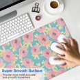 thumbnail image 4 of Long Mouse Pads for Desk,Pioneer Flower Floral Print Pattern Desk Mats on Top Of Desks, Desk Mouse Pad Extra Large with 3mm Non-Slip Base and Stitched Edge for Gaming,Office,Work,Home 31.5"x11.8", 4 of 6