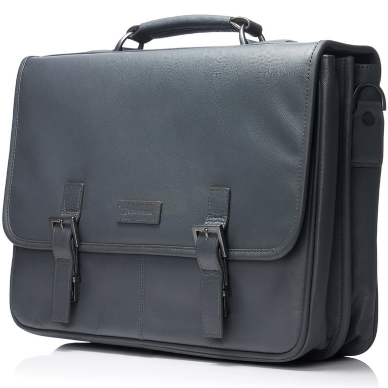 Alpine swiss leather briefcase cheap