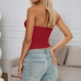 thumbnail image 5 of Landzoo One Women's Tube Top Sleeveless Stretchy Camisole Removable Padding Strapless Shirt For Layering And Outerwear Cozy Stylish Basic Tube Tops, 5 of 8
