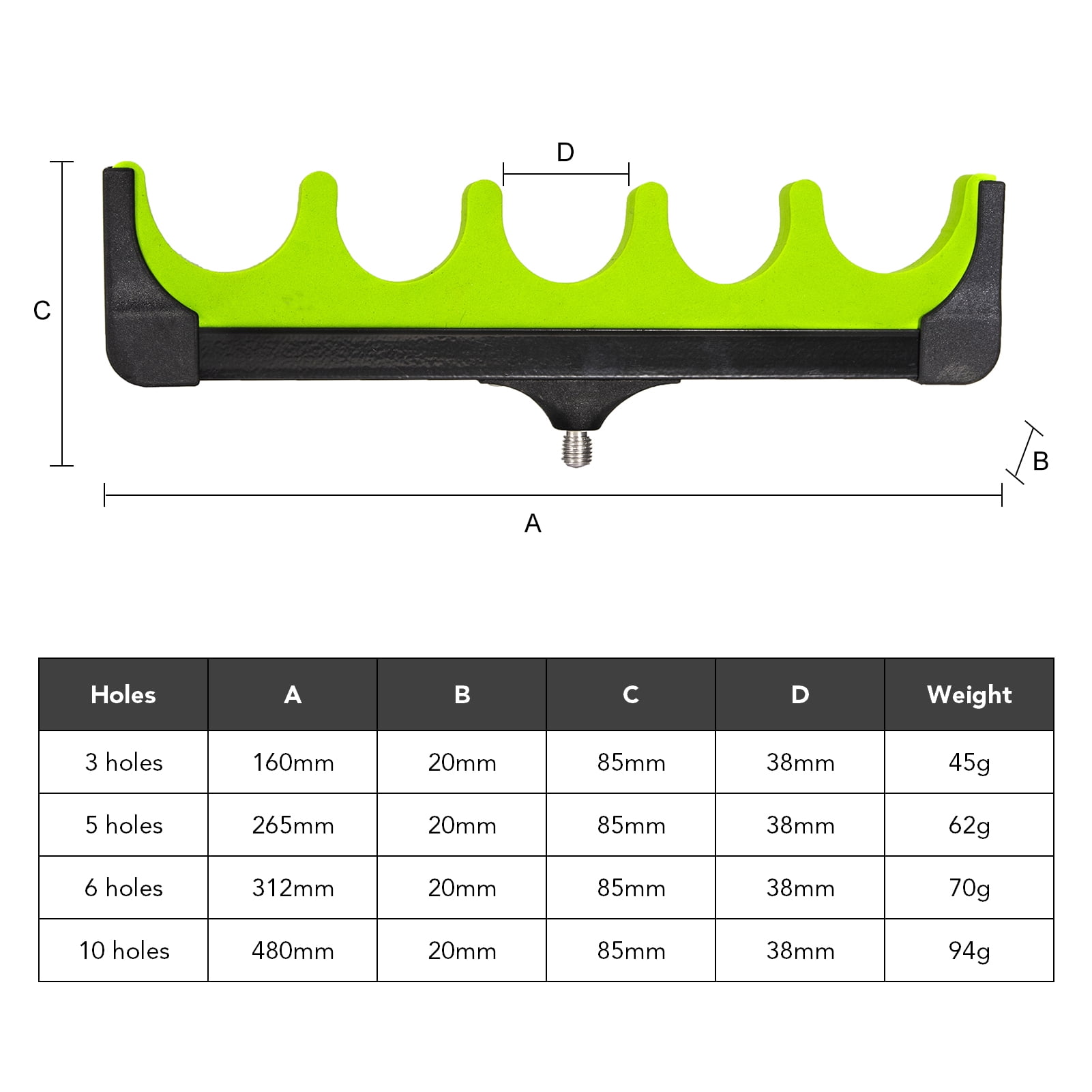 foam fishing pole holder