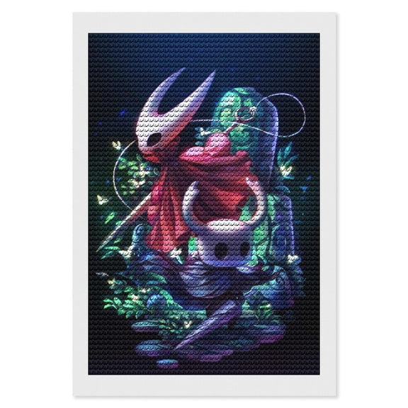 Hollow Game Kni-ght Silksong Picture Paintings Canvas Diamond Art Prints Wall Hang Decoration Home Game Gifts