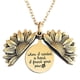 thumbnail image 4 of Collar vintage con girasol que se puede abrir, colgante de acero inoxidable con grabado de doble capa, collar de aleación con girasol, estilo europeo y americano, 4 of 5