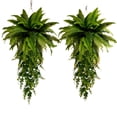 thumbnail image 3 of Artificial Ferns for Outdoors, 30 Inch Fake Ferns Artificial Plants Large for Outdoors, Artificial Hanging Plants Outdoors, Faux Plant for Home Living Room Decor, 3 of 7