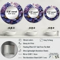 thumbnail image 4 of Designart "Elegance Fit for Royalty II" Violets Purple Large Round Mirror - Round Bedroom Mirror Wall Decor - Traditional Round Printed Mirror - 36" x 36", 4 of 6