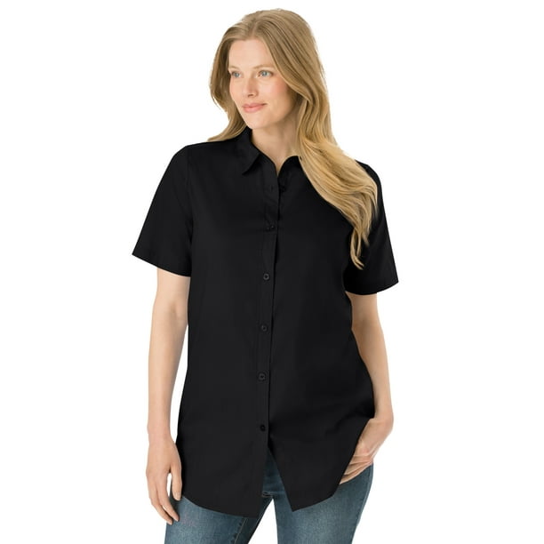 womens button down cotton shirts