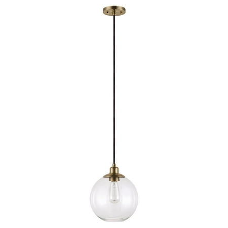 Glass orb pendant light