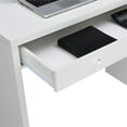 thumbnail image 5 of Pemberly Row Contemporary 36-inch Desk with Drawer in White Wood Finish, 5 of 7