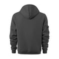 thumbnail image 4 of Qwertyu Mens Tactical Hoodies Pullover Quarter Zip Hooded Sweatshirts Big and Tall Long Sleeve Military Hoodie Sweatshirt with Pockets Dark Gray 3XL, 4 of 5