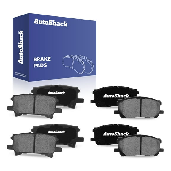 AutoShack Front & Rear Ceramic Brake Pad Set Replacement for 2007-2009 Lexus RX350 2006-2007 Toyota Highlander 2006-2008 Lexus RX400h 8-PC
