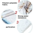 thumbnail image 4 of Happy  Shower Curtain Magic Witch Broom Spider Web Pumpkin Bat Shower Curtains Black White  Fabric Shower Curtains Sets with Hooks for Bathroom Decor, 72W x 72H Inches, 4 of 5