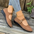 thumbnail image 5 of Willtoo Women's Mary Jane Flats with Strap,Round Toe Mesh Fabric Ballet Flat Shoes Shallow Toe Elegant Solid Color Casual Shoes, 5 of 6
