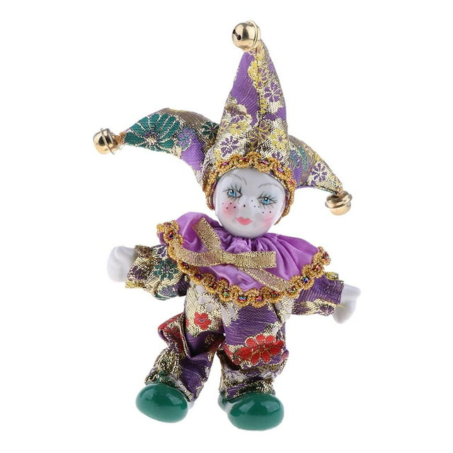 Exquisita muñeca Triangel de 16 cm, flexibles, hecha , habitación de , modelo artesanal, decoración, fichas de amor italia Yotijar Payaso de muñecas de porcelana