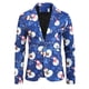 thumbnail image 3 of Chaqueta blazer navideña para hombre, estampada, de moda, de manga larga, talla grande, para fiesta de noche de Navidad, blazer, abrigo, disfraz, 3 of 5