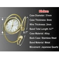 thumbnail image 3 of Blekon Collections Japanese Quartz Women's 31mm Case Double Wire Bangle Watch, 3 of 5