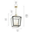 thumbnail image 6 of 52619CPZBK Kichler Lighting Delvin - 4 Light Pendant In Traditional Style-24 Inches Tall and 16 Inches Wide-Champagne Bronze/Black Finish, 6 of 7
