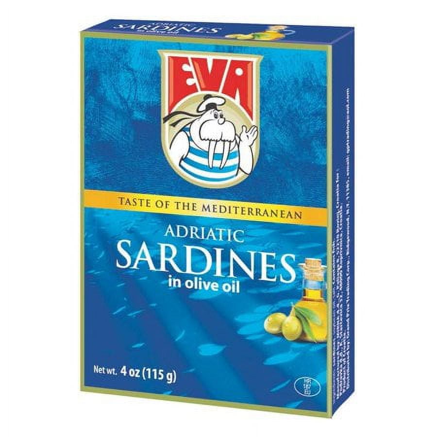 (10 pack) Eva Adriatic Sardines in Olive Oil 115g