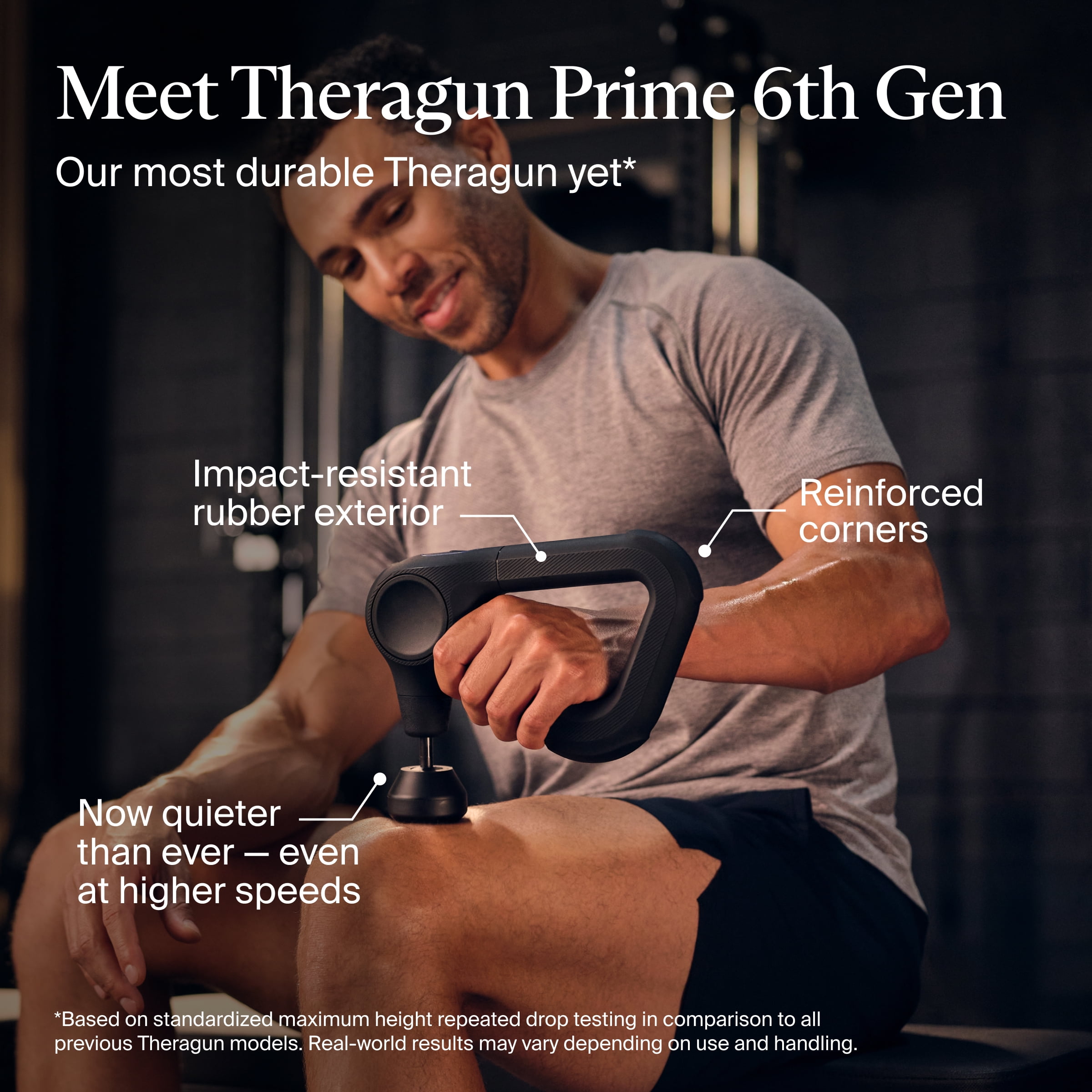 Theragun Prime 6th Generation Deep Tissue Massage Gun by Therabody for Reliable Recovery & Pain Relief