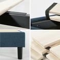 thumbnail image 6 of Zinus Curtis 13" Upholstered Platform Bed Frame, Navy, King, 6 of 12