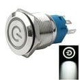 thumbnail image 4 of 19mm 12V LED Power Symbol ON-OFF Car Push Button Switch Latch Metal Waterproof, 4 of 6