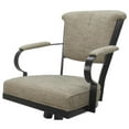 thumbnail image 3 of Swivel Metal Caster Dining Chair Miami -  Hemsath Driftwood - Grey, 3 of 3