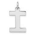 thumbnail image 1 of Sterling Silver Large Rhodium-Plated Block Letter I Initial Charm (Width 12.7) (Length 23.71) - Jbsp, 1 of 5