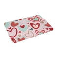thumbnail image 2 of DouZhe Doormat Non-Slip Washable Floor Mat, Indoor Area Rug Multicolored Hearts Pink Pattern Carpet, 24x16 inches, 2 of 7