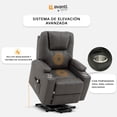 thumbnail image 4 of Sillón Reclinable Phoenix Elevador, Masajeador Y Calefacción Gris AVANTI Phoenix, 4 of 5