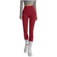 thumbnail image 2 of Hilenly High Waisted Yoga Pants for Women Full Length Capri Buttery Soft Butt Lifting Leggings for Workout Athletic, 2 of 6
