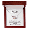 thumbnail image 4 of To My Daughter Never Forget That I Love You Dad Inseparable Necklace, 4 of 20