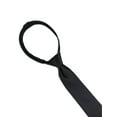 thumbnail image 2 of George Men's Skinny Zipper Tie, Black, 2 of 4