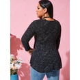 thumbnail image 4 of Camiseta Talla Extra Teñida Rosegal  Mangas largas de talla grande, 4 of 5