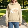 thumbnail image 4 of LIZUOJUN Oversized Football Sweatshirt for Women Game Day Hooded Pullover Game Day Graphic Casual Fall Winter 2026 M, 4 of 9