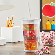 Progressive Gifts 16 oz. Valentine Teachers Gonna Teach Acrylic Tumbler Cup with Candy