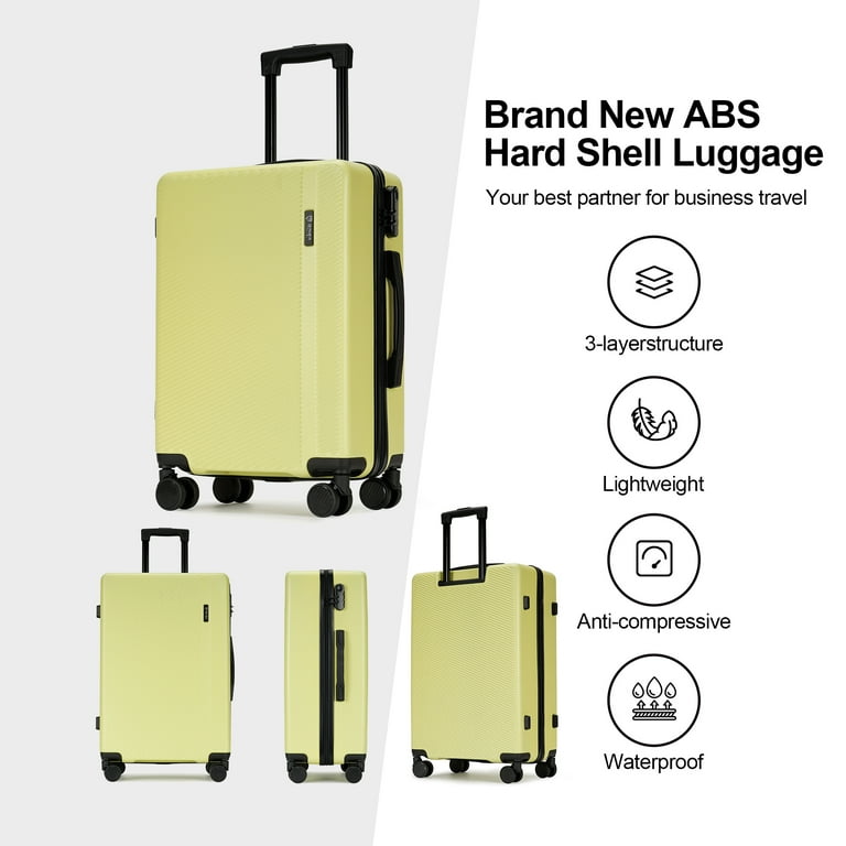 Ginza Travel 2 Piece Hardshell Spinner Luggage Set, Lightweight