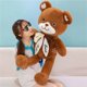 thumbnail image 2 of wsevypo Juguetes de peluche de oso en forma de corazón con pajarita: lindos animales de peluche, 2 of 2