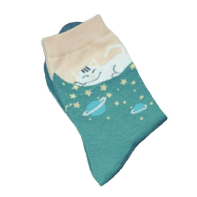 Braveheart Winter Autumn Women In Tube Sock Japanese Style Cat Female Cotton Socks 5 Color