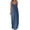Navy, variant on BLVB Womens 2024 Casual Sleeveless Sundress Loose Plain Long Summer Beach Maxi Dress Zipper V Neck Fashion Dress