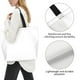 thumbnail image 3 of Easygdp White Bolsas Tote para Mujer, Bolsos de Hombro para Viaje, Bolsos de Mano de Gran Capacidad para Compras y Trabajo, 3 of 8
