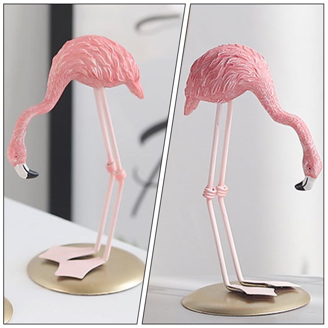 OHOIOLLA Estatua Rosa De Flamenco En Resina Para De Oficina Y Bodas Con Estructura Resistente