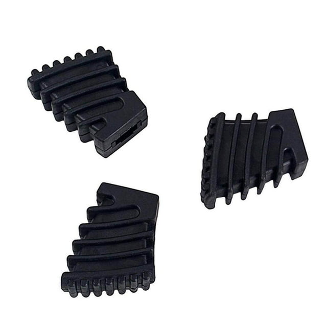 pitrice 3 Pièces Tambour Rack Pieds en Caoutchouc Petit Code pour Batterie Quincaillerie Support de Cymbale