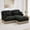 Green, variant on Comfy Chenille Leopard Printing Loveseat Sofa,Delicate Tassel Edge,Movable Ottoman,Modern Fashion Style,Ergonomic Back and Seat Design, Easy Assembly,Deep Seat Couch for Living Room,Khaki black